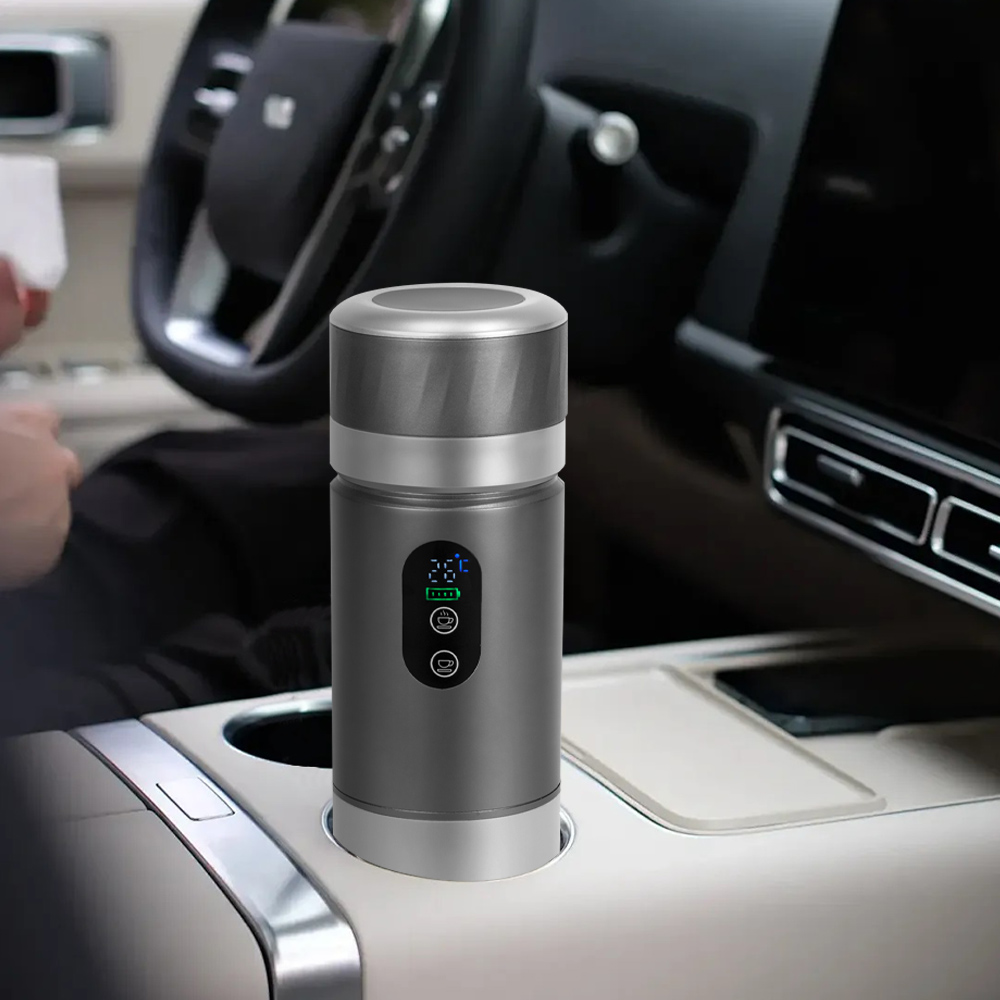 Coffee & Tea Garden Lincoln Menu - ポータブルセルフヒーティングエスプレッソコーヒーメーカーLEDスクリーンミニホットコールドブリューマシン電池式家庭用オフィス用旅行用
