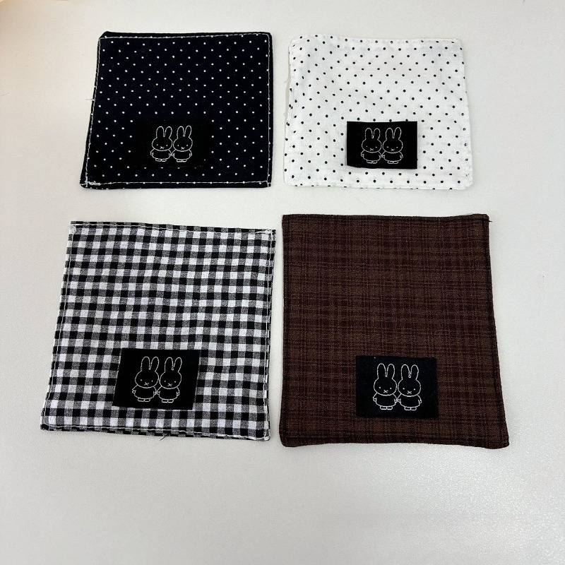 Coffee Tea - ホットキュートミッフィーシリーズ布コースター漫画創造性絶妙なミニ刺繍ティーカップコーヒーカップコースター家庭用品