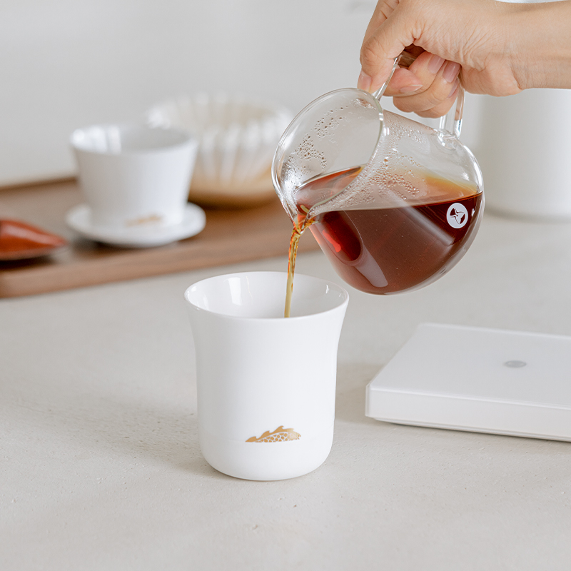 Coffee Tea Sugar Set - Timemore mannaノウォートカップズスリングコーヒーカップゴールデンドラゴンカップセラミックティーカップハンド-カップ