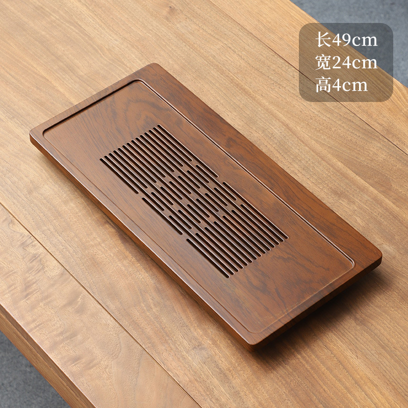 Bamboo Tea Tray - シンプルなスタイルナン竹花梨色収納排水兼用ティートレイティーテーブルカンフーティーアクセサリーホームギフト