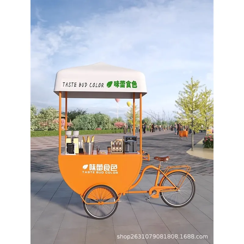 Coffee Tea - 屋外モバイルフードカート、コーヒー、ミルクティー、レモネード、もち米団子、ソーセージなどの販売に最適な屋台、バザール、ベンダートロリー