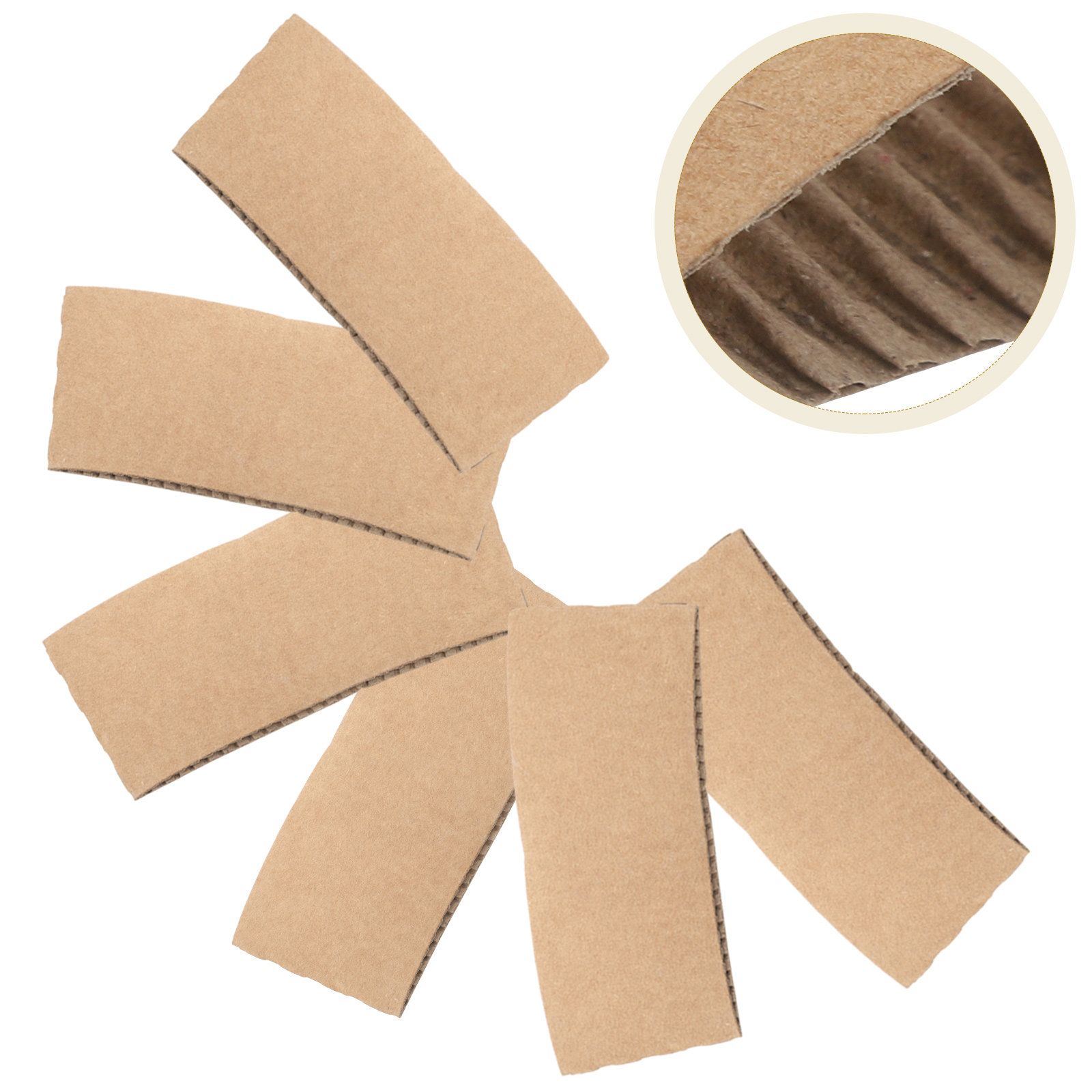 Coffee Tea Paper Cups - 100 個クラフト紙カップスリーブ段ボール紙製使い捨て耐熱保護スリーブホルダーホットコーヒー紅茶用
