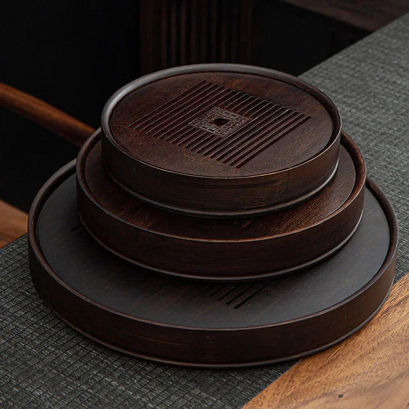 天然竹トレイ、ティーテーブル木製トレイ、カンフーティーセット - Bamboo Tea Tray のレビューと価格