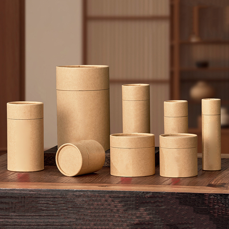 1 個新しいクラフト板紙チューブラウンドエッセンシャルオイル - Coffee Tea Gift のレビューと価格