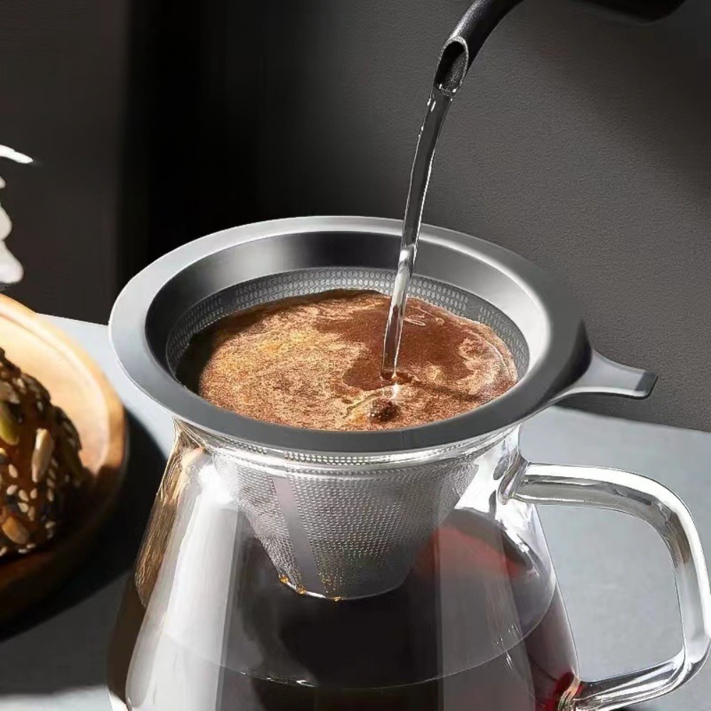 紙を使わない大型再利用可能なコーヒーフィルターストレーナー - Coffee & Tea Garden Lincoln Menu のレビューと価格