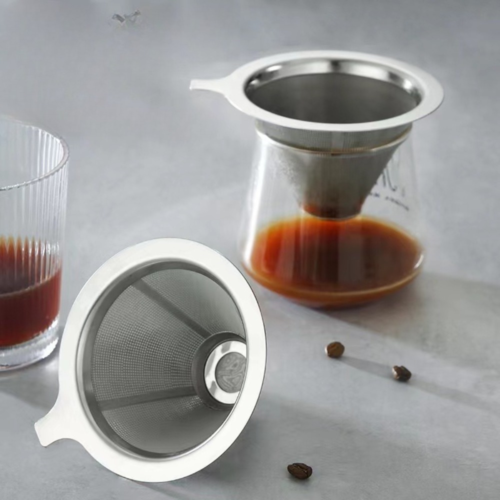 紙を使わない大型再利用可能なコーヒーフィルターストレーナー - Coffee & Tea Garden Lincoln Menu のレビューと価格