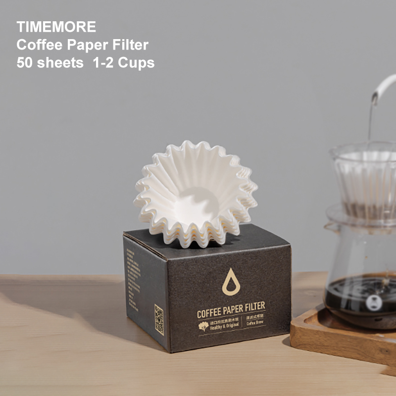 TIMEMORE 1-2 カップバスケットコーヒーペーパーフ - Coffee Tea Paper Cups のレビューと価格