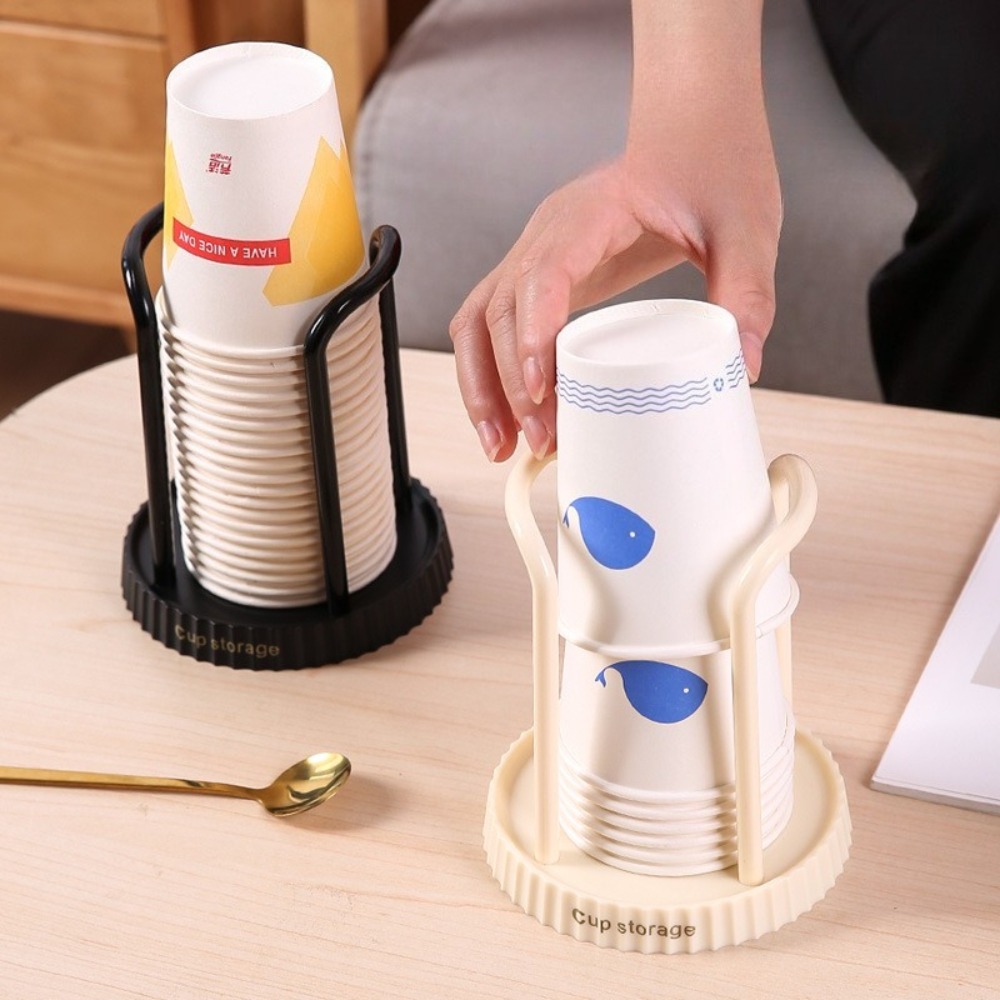 使い捨てカップホルダーデスクトップ紙コップオーガナイザークリ - Coffee Tea Paper Cups のレビューと価格
