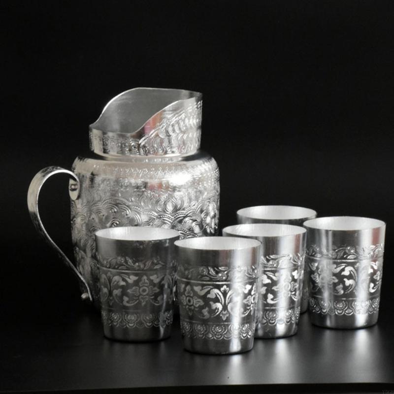 タイスタイルの錫カップタイの伝統的なデザインのドリンクカップ - Coffee Tea Thai のレビューと価格