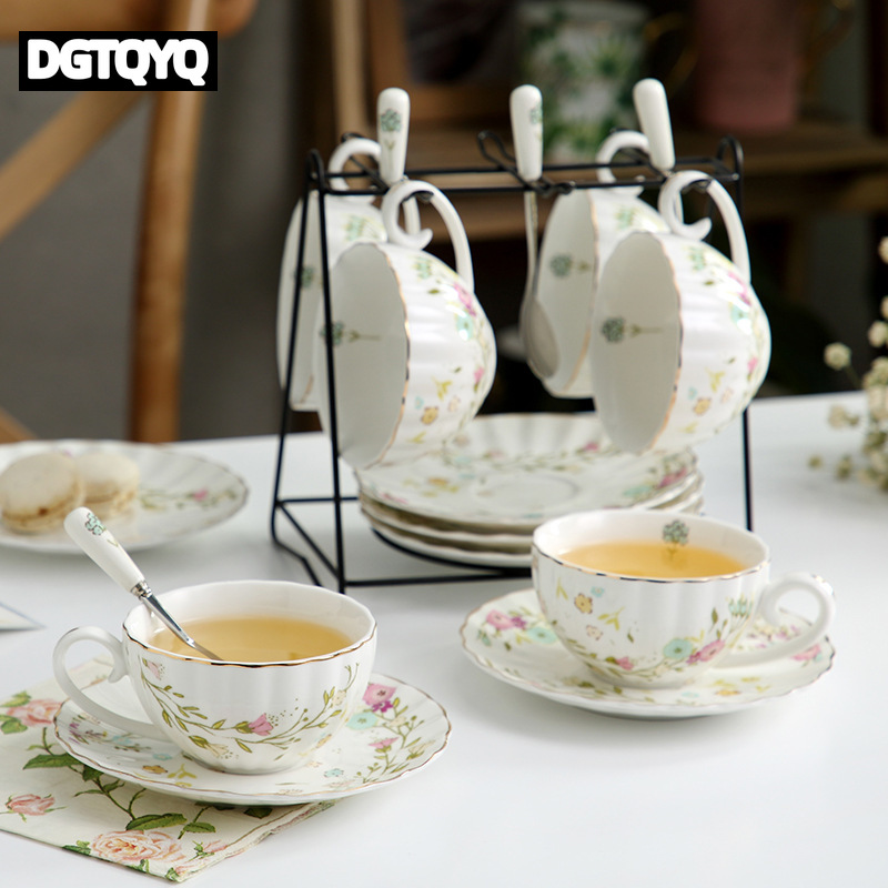 2個セット ヴィンテージ風 花柄 セラミックコーヒーカップ＆ - Coffee Tea Sugar Set のレビューと価格