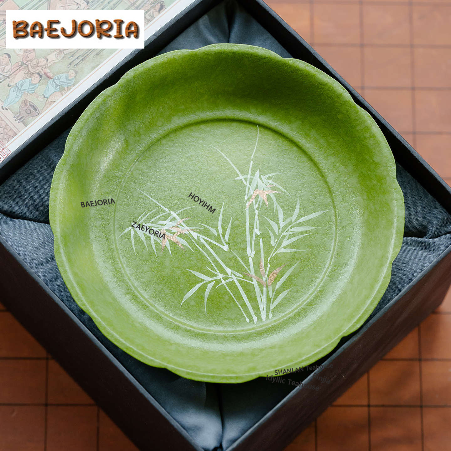 BAEJORIA 手描き竹製ポットホルダー、茶杯用防熱マット - Bamboo Tea Tray のレビューと価格