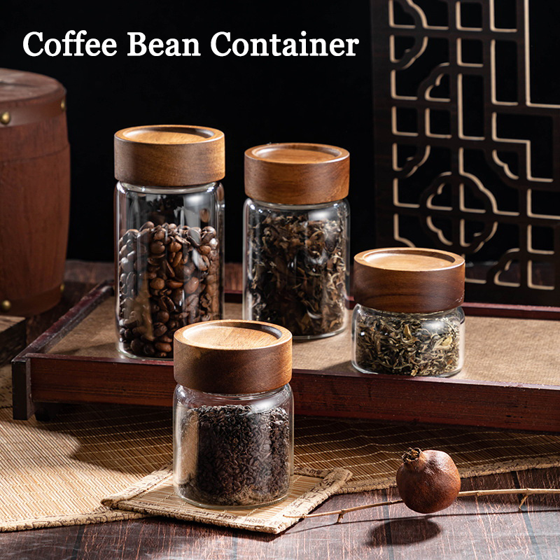 コーヒー豆保存容器チューブディスプレイラックティーボトルガラ - Coffee Tea Gift のレビューと価格