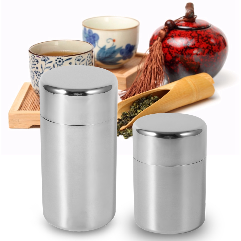 ステンレス製のお茶の葉のキャニスター,野菜や紅茶用の容器,砂 - Coffee Tea Sugar Set のレビューと価格
