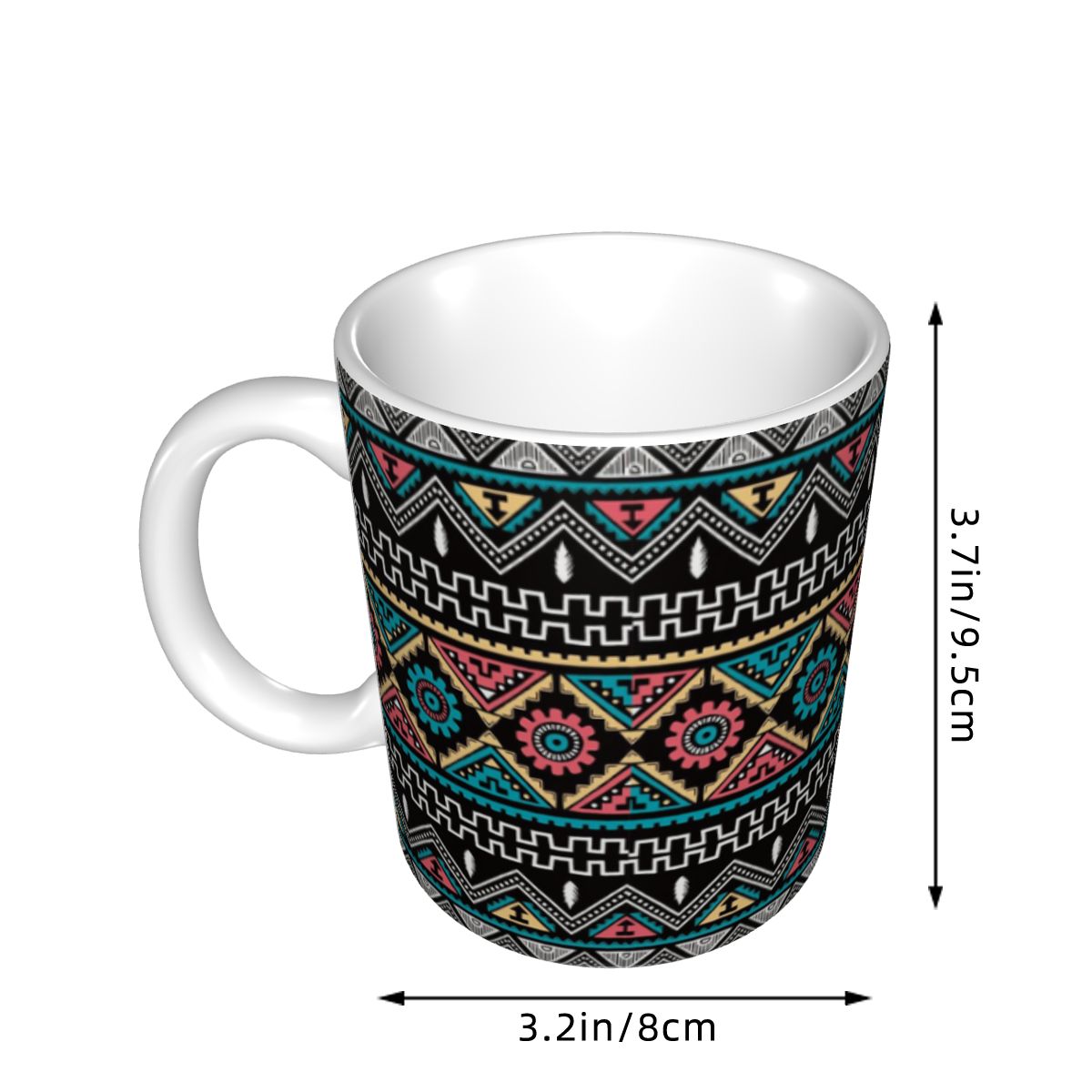 カスタマイズされたボヘミアン壁紙マグカップ DIY セラミッ - Wallpaper Coffee And Tea のレビューと価格