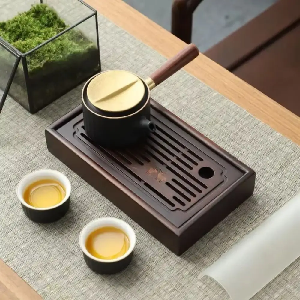 ミニ天然竹中国茶盆長方形取り外し可能な茶排水板排水シンプルな - Bamboo Tea Tray のレビューと価格