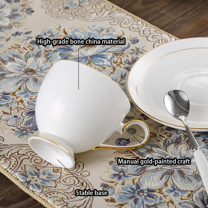 グレースボーンチャイナコーヒーセットホワイトゴールド磁器ティ - Coffee Tea Sugar Set のレビューと価格
