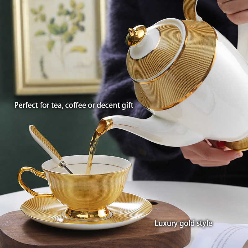 豪華な磁器のコーヒーセット,金の骨,セラミックカップ,シュガ - Coffee Tea Sugar Set のレビューと価格