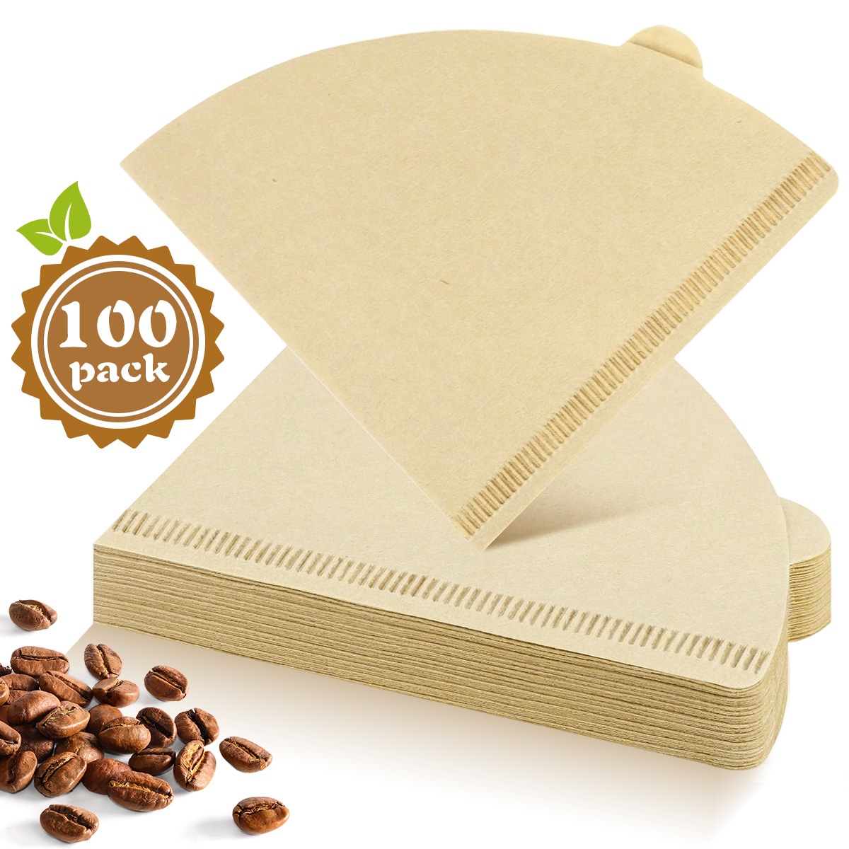 100/200枚入り コーン型コーヒーフィルター 1-2/1 - Coffee Tea Paper Cups のレビューと価格