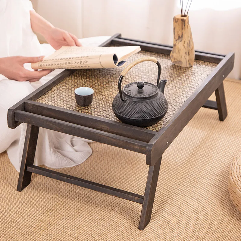 タイ無垢材出窓テーブル日本の畳小さなコーヒーテーブルクリエイ - Coffee Tea Thai のレビューと価格