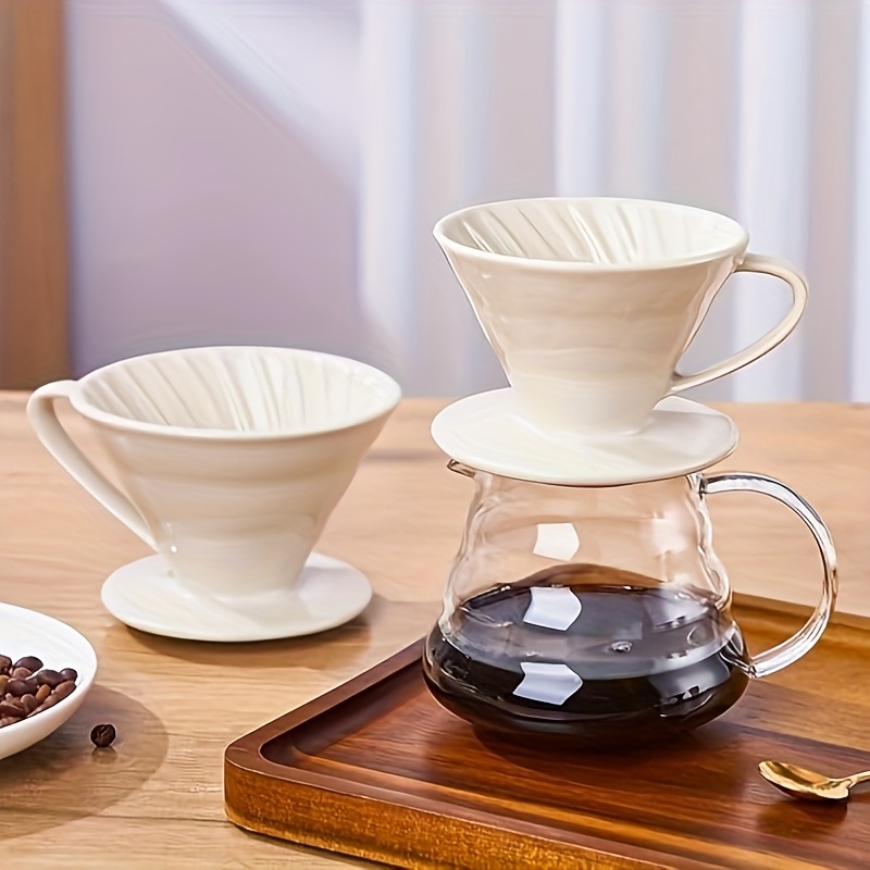 コーヒーポアオーバーメーカー、セラミックコーヒーフィルタード - Coffee Tea Paper Cups のレビューと価格