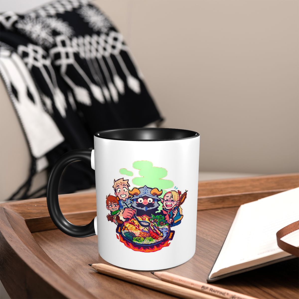 戦士おいしいダンジョンレシピが入った面白いセラミックコーヒー - Coffee Tea Recipe のレビューと価格