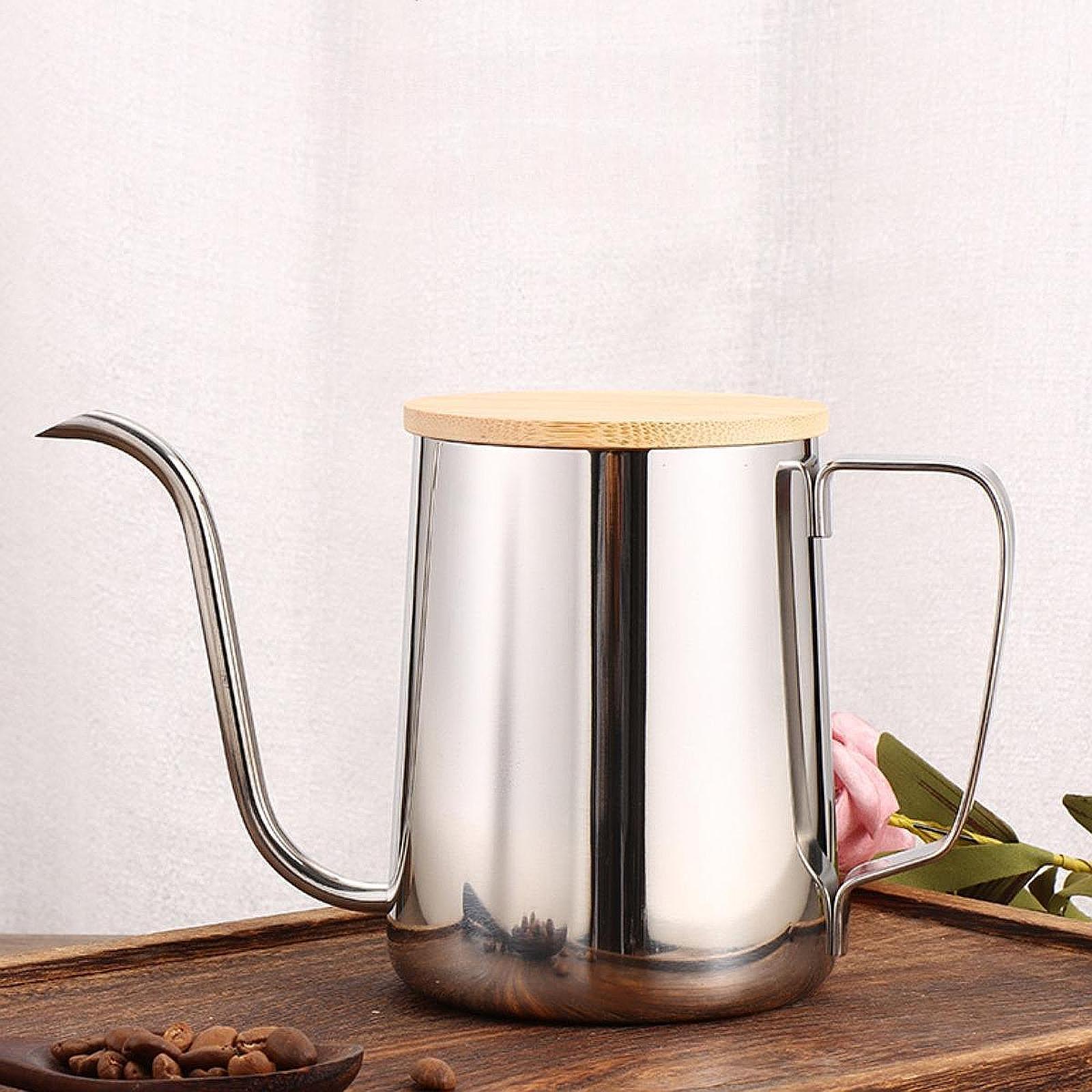 注ぐケトルキャンプコーヒーポット 600 ミリリットルロング - Coffee Tea Gift のレビューと価格