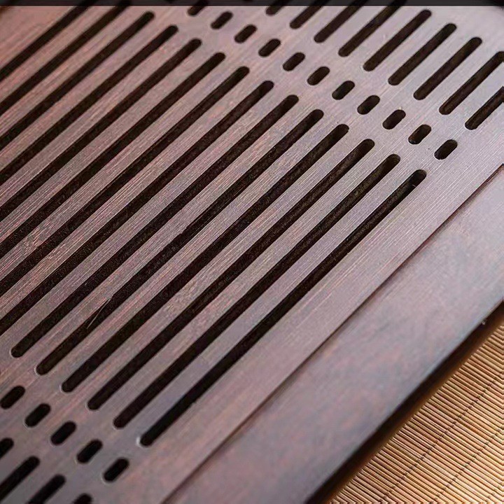 木製茶器セット、水収納トレイ付き、竹製乾茶ラック、オフィス用 - Bamboo Tea Tray のレビューと価格