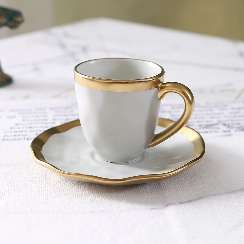 イタリアンカラー釉薬セラミック製小型コーヒーカップ＆プレート - Coffee Tea Sugar Set のレビューと価格