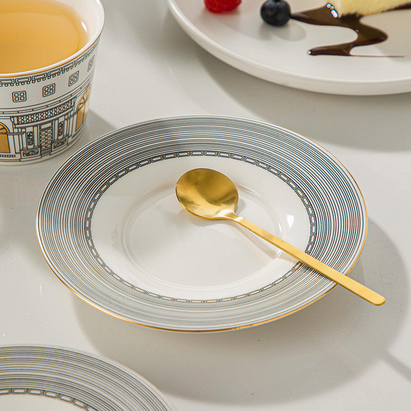 ヨーロッパの建築用カップアンドソーサー,コーヒーマグ,フレン - Coffee Tea Sugar Set のレビューと価格
