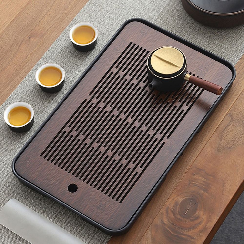 二重目的竹製茶盆 水切り付き 水切りフィルター付き 茶道具入 - Bamboo Tea Tray のレビューと価格