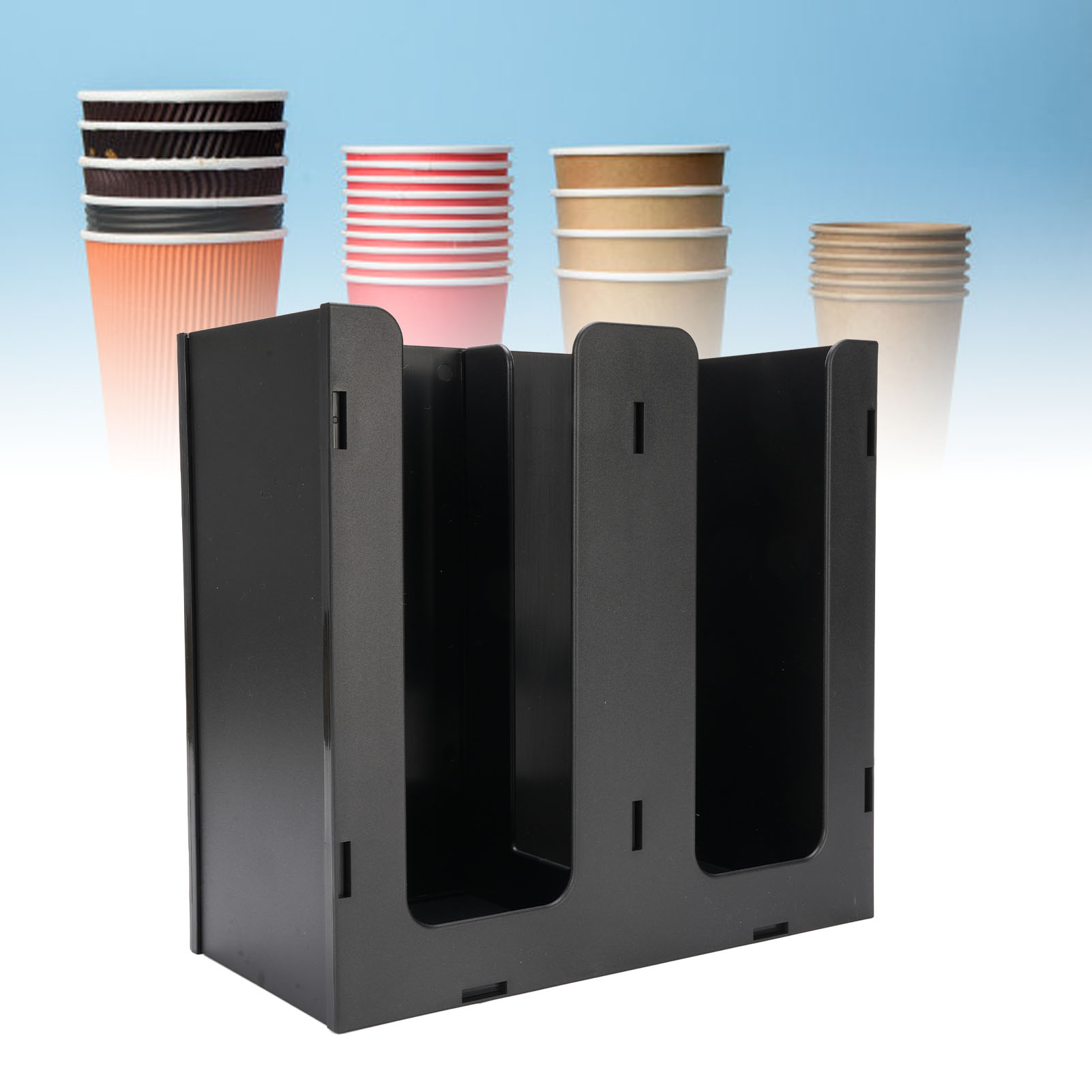 紙コップディスペンサー アクリル製コーヒーカップ収納オーガナ - Coffee Tea Paper Cups のレビューと価格