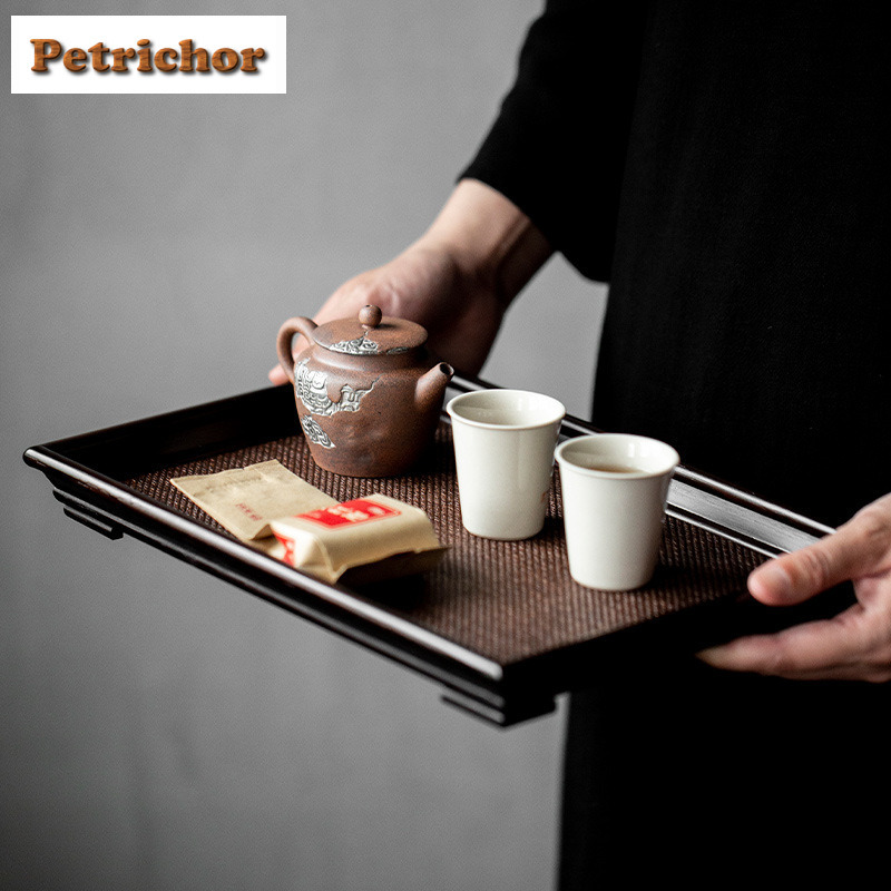 日本製籐竹織りティートレイスナックプレートコーヒー収納ボード - Bamboo Tea Tray のレビューと価格