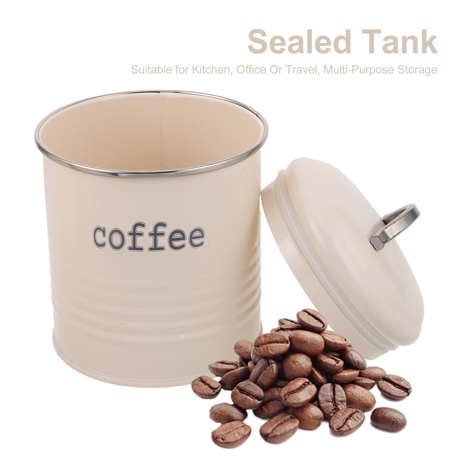 3個セット 密閉コーヒー豆容器セット 気密茶葉砂糖キャニスタ - Coffee Tea Sugar Set のレビューと価格